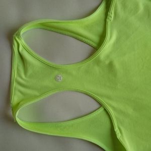 Lululemon racerback tank Neon Green Small